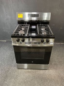 GE 30" Free-Standing Gas Range w/ Self Clean in Stainless Steel - GGF400PVSSC