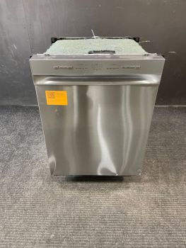 Lavavajillas Midea de 24 pulgadas con control frontal, 52 dBA, interior híbrido, en acero inoxidable - MDF24P1BST