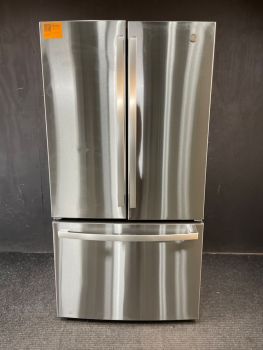 GE 27 cu ft French Door Non-Dispenser 36 inch Print Proof Stainless - GNE27JYMFSC