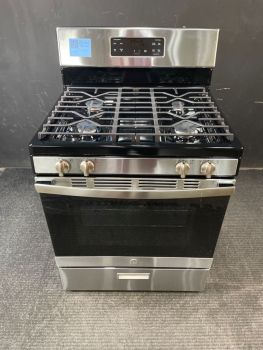 GE 30" 4 Burner Manual Clean Gas Range in Stainless Steel - JGBS61RPSS