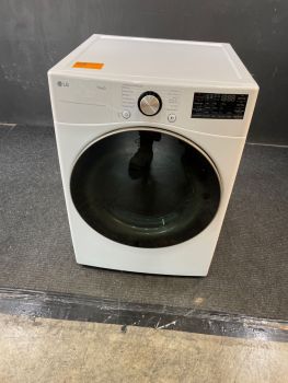 LG 7.4 Cu Ft Front Control Gas Dryer with Sensor and Steam in White - DLGX4001WC