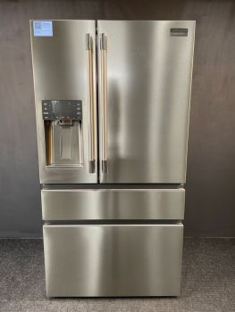 Refrigerador Frigidaire Professional de 36" y 21 pies cúbicos, 4 puertas, estilo francés, de profundidad estándar, acero inoxidable antihuellas - PRMC2290BF