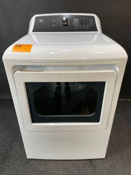 GE 27 Inch 7.4 Cu Ft Top Control Gas Dryer with Sensor in White - GTD58GBSVWSC