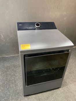 LG 27 Inch 7.3 Cu ft Top Control Electric Dryer With Steam and Sensor in Matte Black - DLEX8600BEC