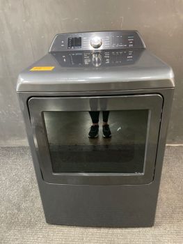 GE Profile 7.4 Cu Ft Top Control Electric Dryer with Steam in Diamond Grey - PTD70EBPTDGC