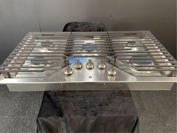 GE 36" Gas Cooktop with 5 Burners in Stainless - JGP5036SLSSC