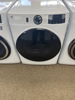 GE 28 Inch 7.8 Cu Ft Electric Front Control Dryer with Sensor in White - GFD55ESSNWW