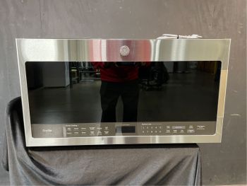 GE Profile 2.1 Cu Ft. 30" 1000W Over the Range Bottom Control Sensor Microwave in Stainless - PVM9005SJSSC