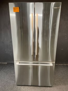 Bosch 21.0 cu ft 35.75" Wide Counter Depth French Door Non-Dispenser in Stainless Steel - B36CT80SNS