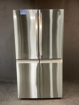 GE Profile 36 Inch 28 Cu Ft Quad Door French Door Refrigerator in Printproof Stainless - PAE28BYTFSC