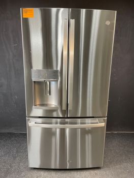 GE Profile 27.7 Cu Ft 36" Wide French Door Refrigerator in PrintResistant Stainless - PFE28KYNFSC