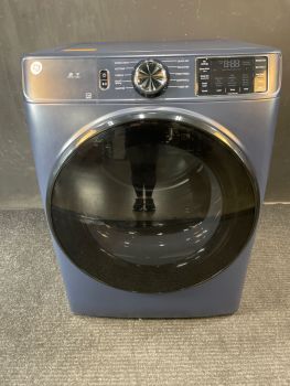 GE 28 Inch 7.8 Cu Ft Electric Front Control Dryer with Sensor in Sapphire Blue - GFD55ESPRRSC