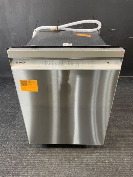 Bosch 300 Series 24" Wide Front Control 46 Decibel Dishwasher with 3rd Rack in Stainless - SHE53C85N