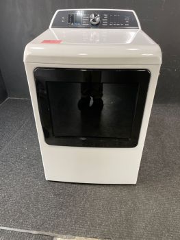 GE Profile 7.4 Cu Ft Top Control Electric Dryer with Steam in White - PTD70EBSTWS