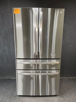GE Profile 36 Inch 23.2 Cu Ft 4 Door French Door Refrigerator in Printproof Stainless - PJE23BYWFSC