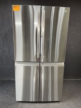 GE Profile 36 Inch 28 Cu Ft Quad Door French Door Refrigerator in Printproof Stainless - PAD28BYTFS