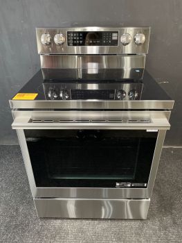 LG 30" Smart Electric Freestanding Electric Range with Pro Bake Convection and AirFry in Stainless - LREN6325XE