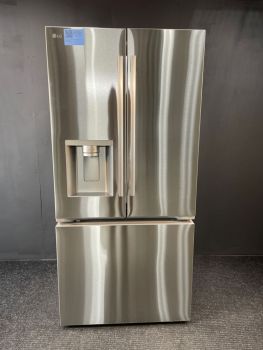 Refrigerador LG de 33" con puerta francesa y profundidad estándar de 25 pies cúbicos en acero inoxidable antihuellas - LF25H6330S