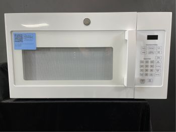 Microondas GE de 1.6 pies cúbicos de capacidad, 30 pulgadas de ancho, 1000 W, para instalar sobre la estufa, color blanco - JVM3160DFWW