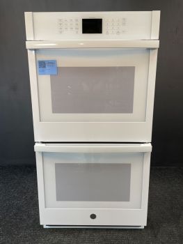 Horno empotrable doble GE de 27" con autolimpieza, color blanco - JKD3000DNWWC