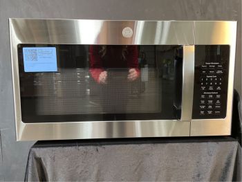 GE 1.9 Cubic Ft. Capacity 30" wide 1000W Over the Range Sensor Microwave in Stainless Steel - JVM7195RWSSC