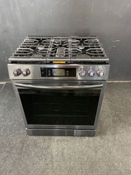 Frigidaire Gallery 30" Self Clean Gas SlideIn Range w/Convection & AirFry in Blk Stainless - GCFG3060BDC