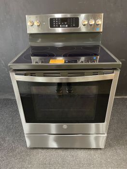 GE Profile Electric SmoothTop SelfClean FreeStanding Range w/Convection/AirFry PrintProof Stainless - PB900YVFS