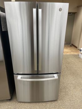 GE 19 cu ft French Door Counter Depth Non-Dispenser 33 inch Stainless - GWE19JYLFS