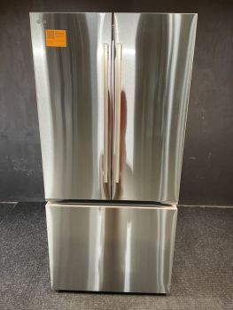 LG 33 Inch 25 Cu Ft Standard Depth Non-Dispenser French Door Refrigerator in PrintProof Stainless - LF25H6200S