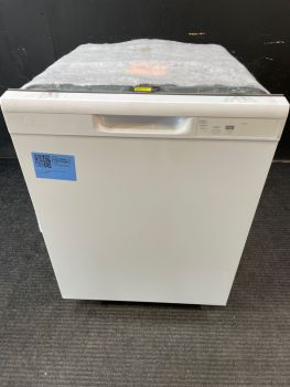 GE 24" Wide Front Control 60 Decibel White Dishwasher - GDF450PGRWWC