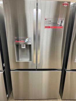 LG 36" 25.5 Cu Ft French Door Craft Ice Counter Depth MAX Refrigerator in Print Proof Stainless - LRRXC2606S