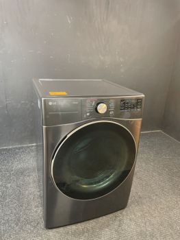 LG 7.4 Cu Ft Front Control Electric Dryer with Sensor and Steam in Black Steel - DLEX4000BC