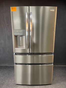 Refrigerador Frigidaire Gallery de 26.3 pies cúbicos, de acero inoxidable resistente a las manchas, con 4 puertas estilo francés - GRMS2773AF