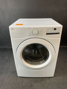LG 7.4 Cu Ft Front Control Electric Dryer with Sensor in White - DLE3400WC