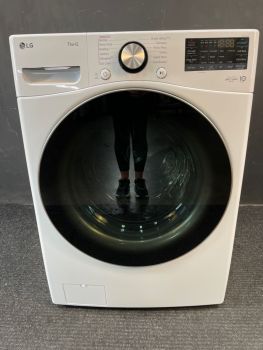 LG 4.5 Cubic Ft. 27" Wide Front Load Washer with Steam in White - WM4000HWA