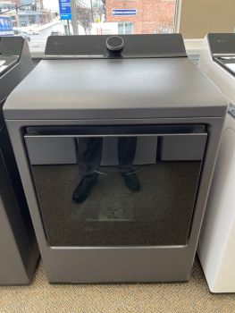 LG 27 Inch 7.3 Cu ft Top Control Electric Dryer With Steam and Sensor in Matte Black - DLEX8600BE