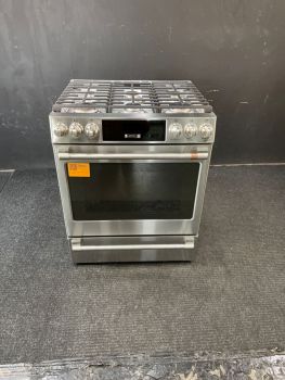 GE Cafe 30 inch Smart Slide In Gas Range with AirFry/Convection in Stainless - CGS700P2MS1C