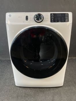 GE 28 Inch 7.8 Cu Ft Electric Front Control Dryer with Sensor in White - GFD55ESSNWWC