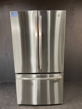 GE 27 cu ft French Door Non-Dispenser 36 inch Print Proof Stainless - GNE27JYMFSC