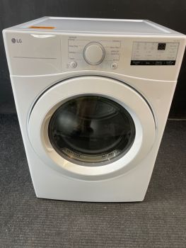 LG 7.4  Cu Ft Front Control Electric Dryer with Sensor in White - DLE3400WC