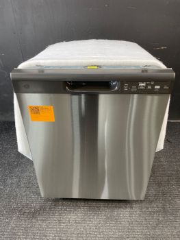 GE 24" Wide Front Control 55 DBA Stainless Dishwasher - GDF535PSRSS