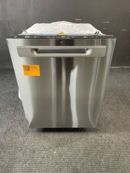 GE 24" Built in Top Controls Pocket Door Handle 45 Decibel in Print Proof Stainless - GDP670SYVFSC