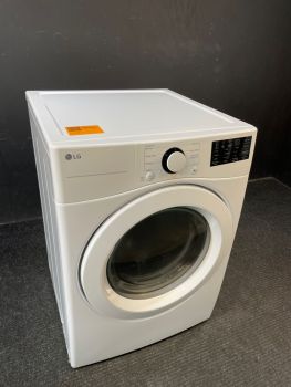 LG 7.4  Cu Ft Front Control Gas Dryer with Sensor in White - DLG3471WC