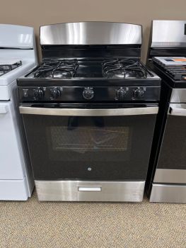 GE 30 Inch FreeStanding Manual Clean Gas Range in Stainless - JGBS30RETSS