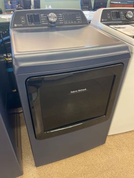 GE Profile 7.4 Cu Ft Electric Top Control Smart Dryer with Steam in Sapphire Blue - PTD90EBPTRS
