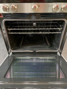 Frigidaire Gallery 30" Self Clean Gas Range with Convection and AirFry in Print Proof Stainless - GCRG3060BFC