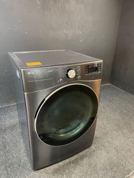 LG 7.4 Cu Ft Front Control Electric Dryer with Sensor and Steam in Black Steel - DLEX4000BC