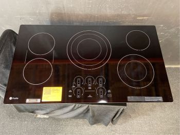 GE Profile 36" Smoothtop Electric Cooktop in Black - PEP7036DTBBC