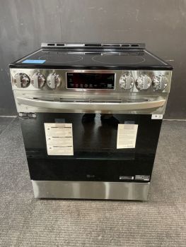 LG 30" Electric Smoothtop Self Clean Slide In with Air Fry/Convection in Stainless - LSEL6333F