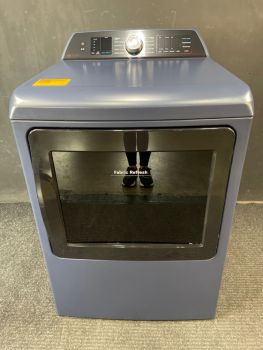 Secadora eléctrica inteligente GE Profile de 7.4 pies cúbicos con control superior y vapor, color azul zafiro - PTD90EBPTRSC
